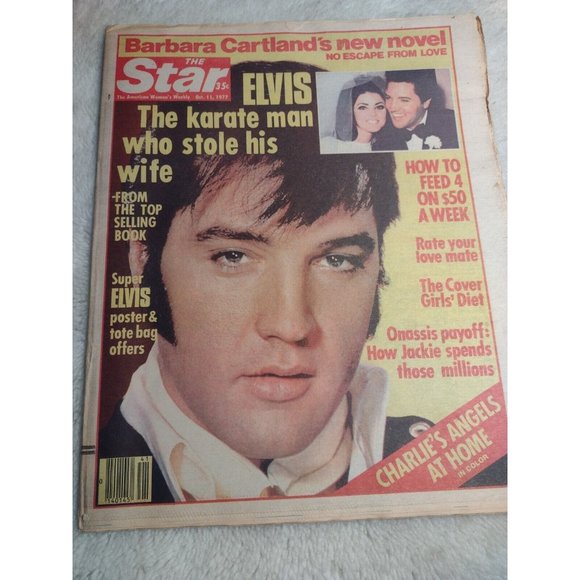 Star Magazine Oct 1977 Elvis Presley Charlies Angels Anjelica Huston Polanski - Picture 1 of 8
